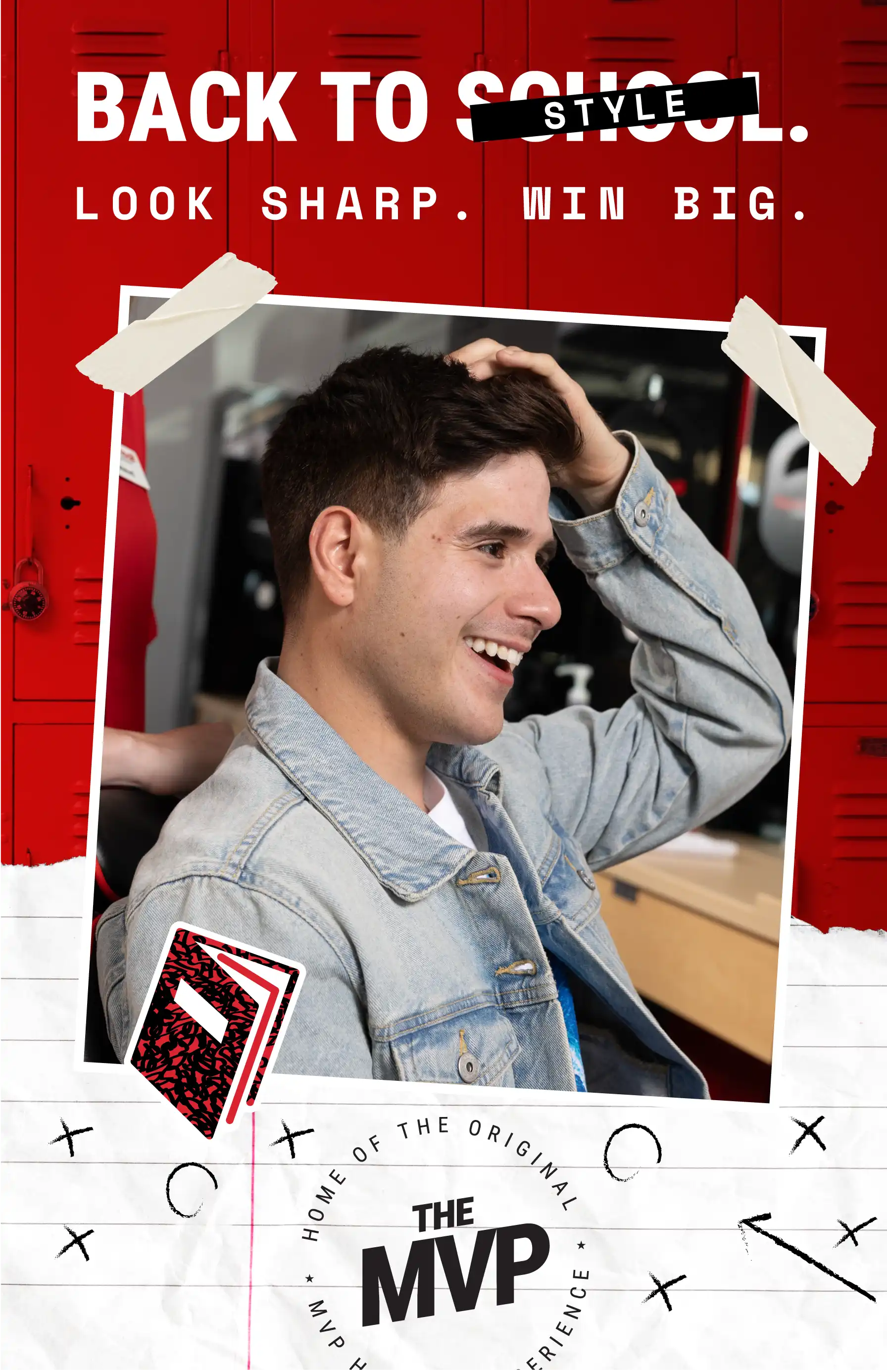 Back to style. Look sharp. Win Big.